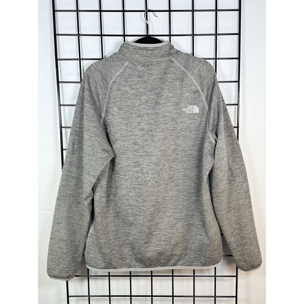 The North Face Canyonlands Full Zip Mens L Heather Gray Fleece Lined‎ Outdoor